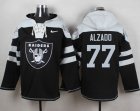 Nike Oakland Raiders #77 Lyle Alzado Black Player Pullover Hoodie