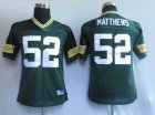 nfl green bay packers #52 matthews green[kids]