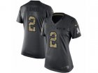 Women Nike Los Angeles Chargers #2 Josh Lambo Limited Black 2016 Salute to Service NFL Jersey