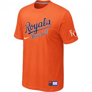 MLB Kansas City Royals Orange Nike Short Sleeve Practice T-Shirt