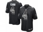 Mens Nike Oakland Raiders #4 Derek Carr Limited Black Strobe NFL JerseY