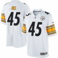 Mens Nike Pittsburgh Steelers #45 Roosevelt Nix Limited White NFL Jersey