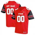 Utah Utes Red Mens Customized College Football Jersey