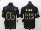Nike 49ers #85 George Kittle Black 2020 Salute To Service Limited Jersey