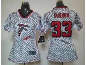 Nike Women Atlanta Falcons #33 Michael Turner jerseys[fem fan zebra]