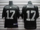 nfl oakland raiders #17 moore black 2011 new player