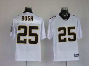 nfl new orleans saints #25 bush white