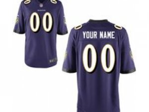 Men\'s Nike Baltimore Ravens Customized Game Team Color Jerseys (S-4XL)