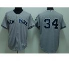 New York Yankees #34 BURNETT 2009 world series patchs grey