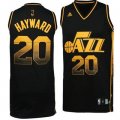 nba Utah Jazz #20 Hayward Black