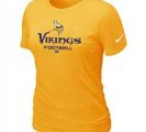 Women Minnesota Vikings Yellow T-Shirt