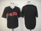 mlb jerseys atlanta braves blank black