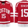 Boston University Terriers BU #15 Shane Bowers Red Stitched
