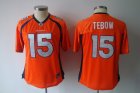 women nfl denver broncos #15 tebow orange[2011]