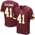 Mens Nike Washington Redskins #41 Will Blackmon Elite Burgundy Red Team Color NFL Jersey