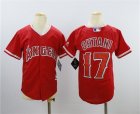 Angels #17 Shohei Ohtani Red Youth Cool Base Jersey
