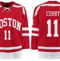 Boston University Terriers BU #11 Patrick Curry Red Stitched
