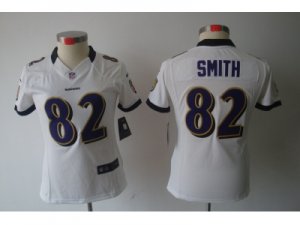 Nike Women Baltimore Ravens #82 Torrey Smith White Jerseys