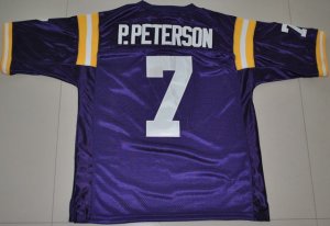 NCAA NFL Jerseys LSU Tigers #7 P.peterson