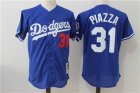 Dodgers #31 Mike Piazza Blue Cooperstown Collection Mesh Batting Practice Jersey