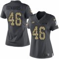 Women's Nike Philadelphia Eagles #46 Herman Edwards Limited Black 2016 Salute to Service NFL Jersey