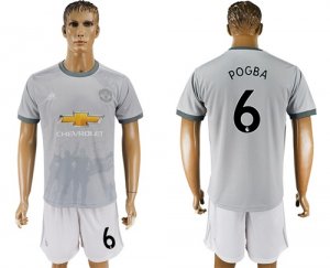 2017-18 Manchester United 6 POGBA Third Away Soccer Jersey
