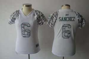 women nfl new york jets #26 sanchez field flirt fashion white[zebra]