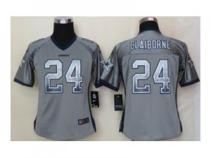 nike women nfl jerseys dallas cowboys #24 morris claiborne grey[Elite drift fashion]