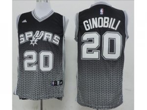 nba san antonio spurs #20 ginobili black-grey[drift fashion]