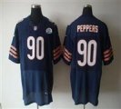 Nike Bears #90 Julius Peppers Navy Blue With Hall of Fame 50th Patch NFL Elite Jersey