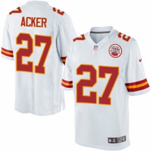 Mens Nike Kansas City Chiefs #27 Kenneth Acker Limited White NFL Jersey