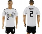 Germany 2 MUSTAFI Home 2018 FIFA World Cup Soccer Jersey