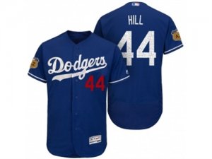 Mens Los Angeles Dodgers #44 Rich Hill 2017 Spring Training Flex Base Authentic Collection Stitched Baseball Jersey