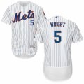 Men's Majestic New York Mets #5 David Wright White Flexbase Authentic Collection MLB Jersey