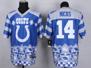 Nike Indianapolis Colts #14 Hakeem Nicks jerseys(Style Noble Fashion Elite)