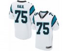 Mens Nike Carolina Panthers #75 Matt Kalil Elite White NFL Jersey