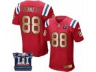 Mens Nike New England Patriots #88 Martellus Bennett Elite Red Gold Alternate Super Bowl LI Champions NFL Jersey
