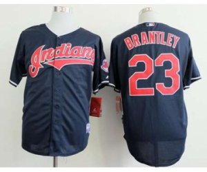 mlb jerseys cleveland indians #23 brantley blue