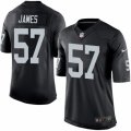 Mens Nike Oakland Raiders #57 Cory James Limited Black Team Color NFL Jersey