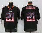 Nike 49ers #21 Deion Sanders Black USA Fashion Elite Jersey