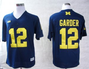 Michigan Wolverines Devin Gardner #12 Big Ten Patch College Jerseys blue