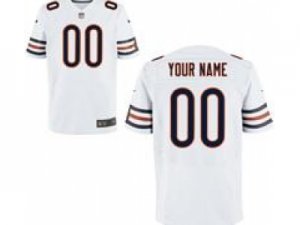 Men\'s Nike Chicago Bears Customized Elite White Jerseys