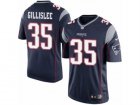 Mens Nike New England Patriots #35 Mike Gillislee Limited Navy Blue Team Color NFL Jersey