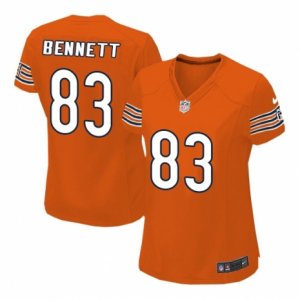 Women Nike Chicago Bears #83 Martellus Bennett Orange Alternate NFL Jersey