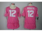 Nike Womens Green Bay Packers #12 Rodgers Elite Pink Jerseysï¼ˆbreast Cancer Awarenessï¼‰