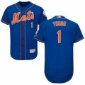 Men's Majestic New York Mets #1 Chris Young Royal Blue Flexbase Authentic Collection MLB Jersey