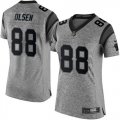 Women Nike Denver Broncos #88 Greg Olsen Gray Stitched NFL Gridiron Gray Jersey