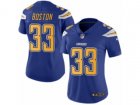 Women Nike Los Angeles Chargers #33 Tre Boston Limited Electric Blue Rush NFL Jersey
