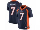 Mens Nike Denver Broncos #7 John Elway Vapor Untouchable Limited Navy Blue Alternate NFL Jersey