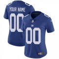Womens Nike New York Giants Customized Royal Blue Team Color Vapor Untouchable Limited Player NFL Jersey